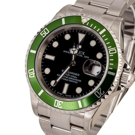 rolex submariner green anniversary edition 16610|Rolex Submariner date 16610 price.